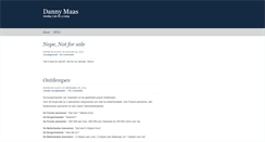Desktop Screenshot of dannymaas.com